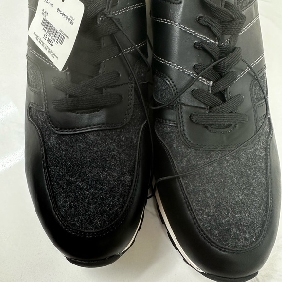 JF J.FERRAR MOTTO MENS SNEAKERS BLACK,12 MED - Picture 5 of 9